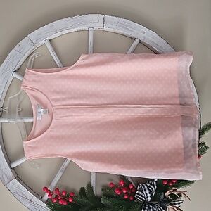 Light pink flowy polka dot vest